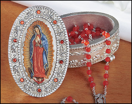 Our Lady of Guadalupe Rosary Box